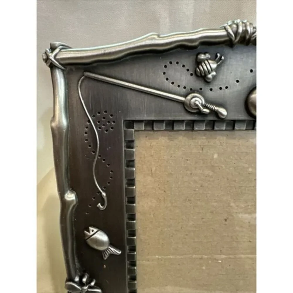 Vintage Burnes Boston Insects Fishing‎ Metal Pewter 6